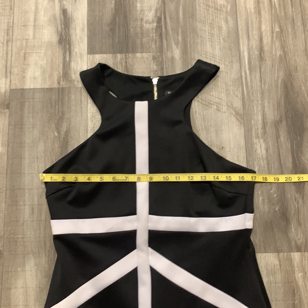 BISOU BISOU Wicked Black Mini Strip Body-con Dress - Picture 4 of 10
